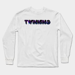 Twinning Purple and Blue Long Sleeve T-Shirt